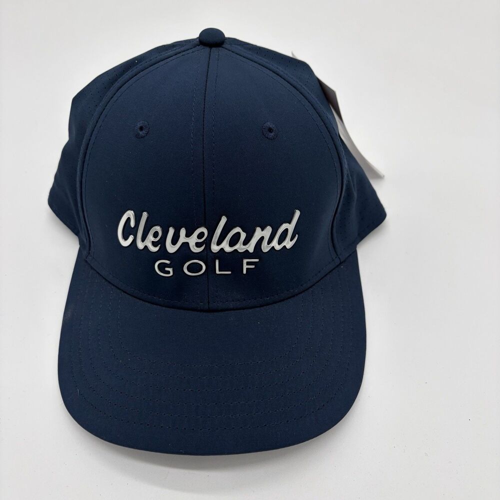Cleveland Golf Liquid Metal Hat Navy Adjustable Performance Cap NWT